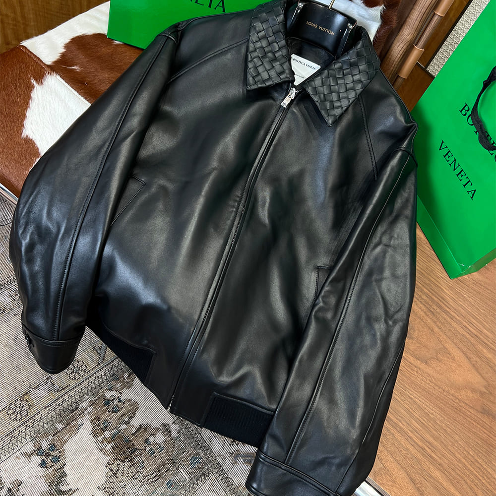 B0tt*ga Ven*ta UNISEX Genuine Leather COAT(size:48|50|52|54|56)