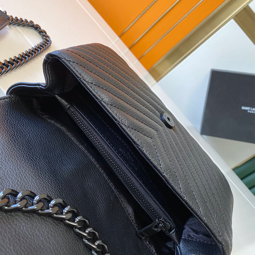 Sa1nt Lau*nt College quilted-leather satchel bag