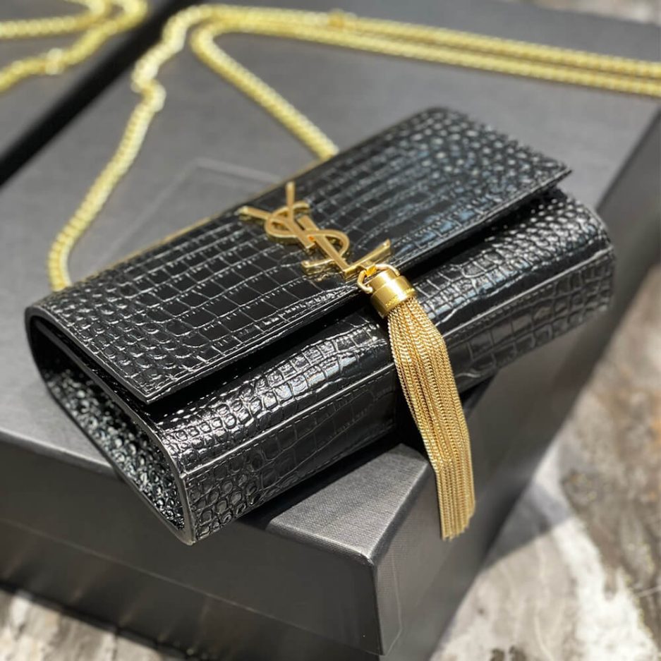 Y51 KATE EMBOSSED SHOULDER BAG